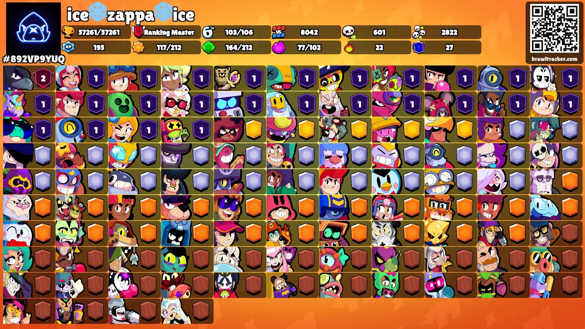 ice❄️zappa❄️ice's Ranks