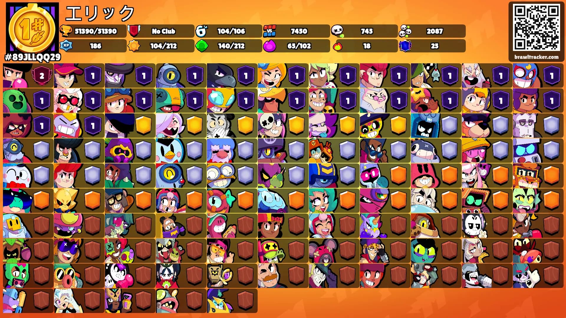 エリック's Ranks