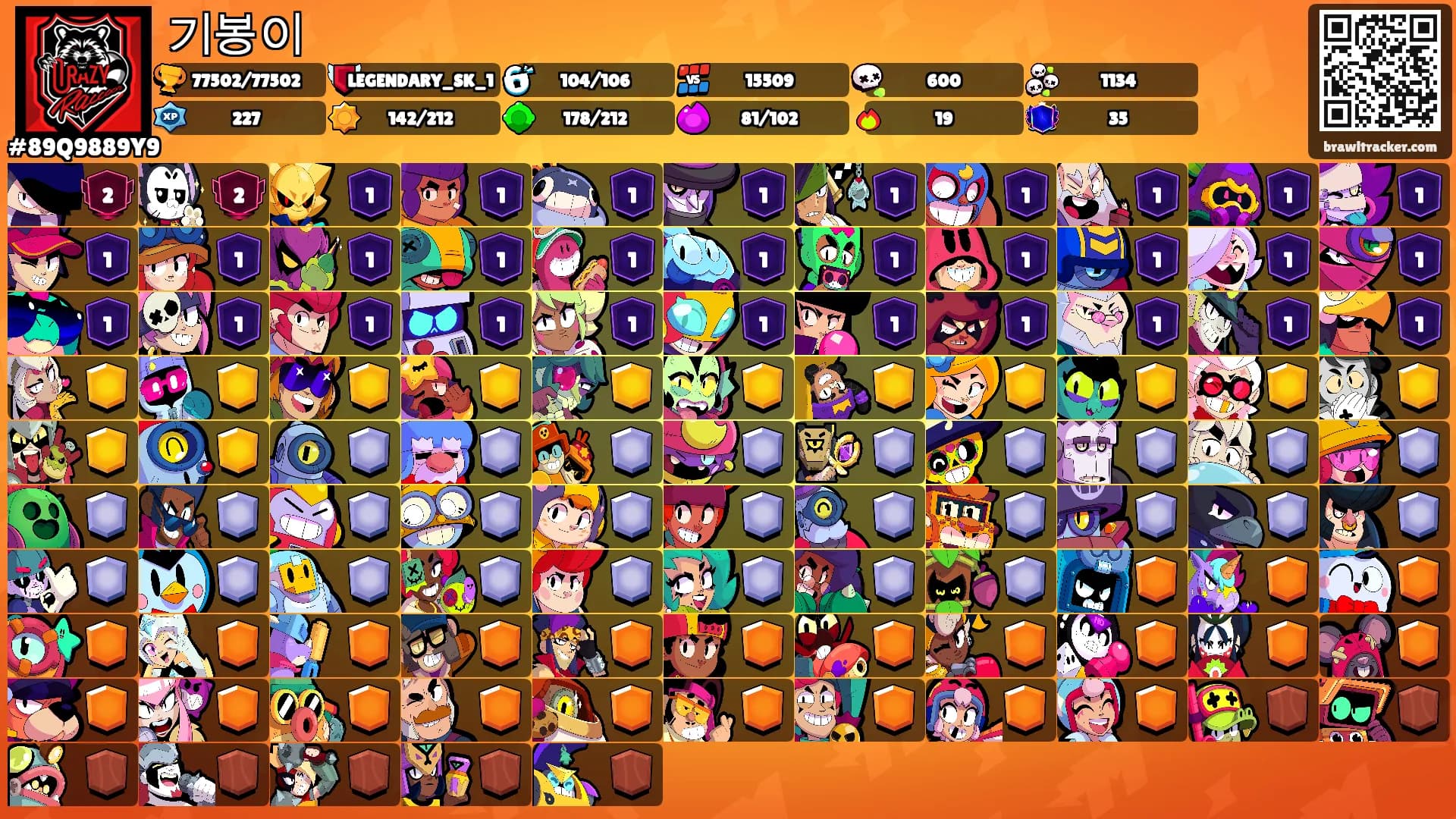 기봉이's Ranks