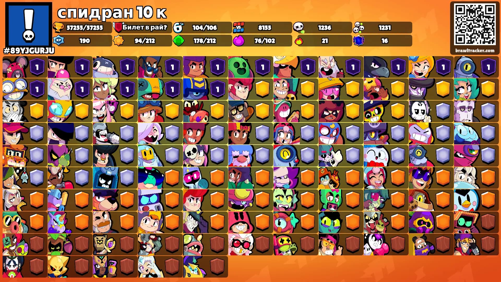 спидран 10 к's Ranks