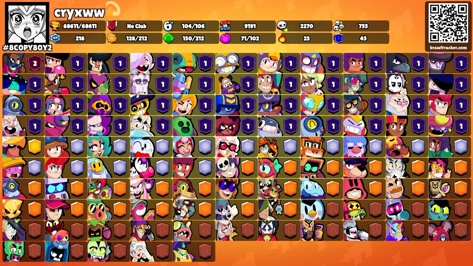 cryxww💫's Ranks