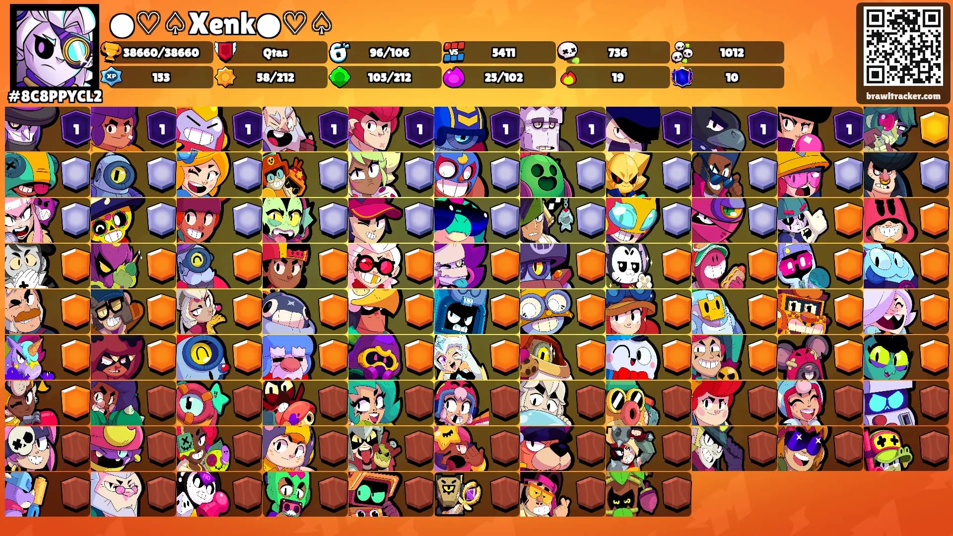 ●♡♤Xenk●♡♤'s Ranks