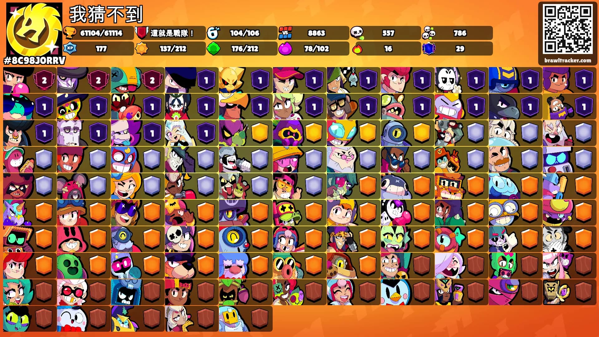 我猜不到's Ranks