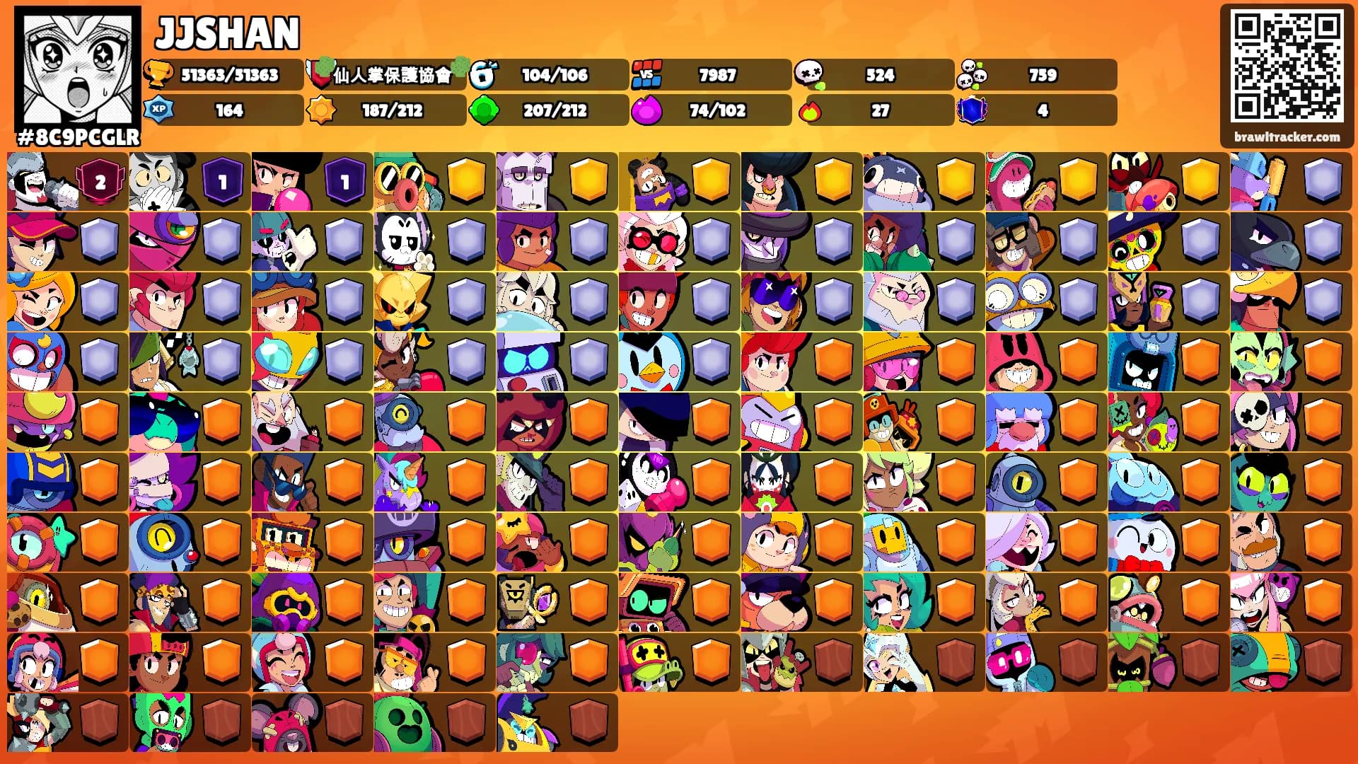 JJSHAN's Ranks