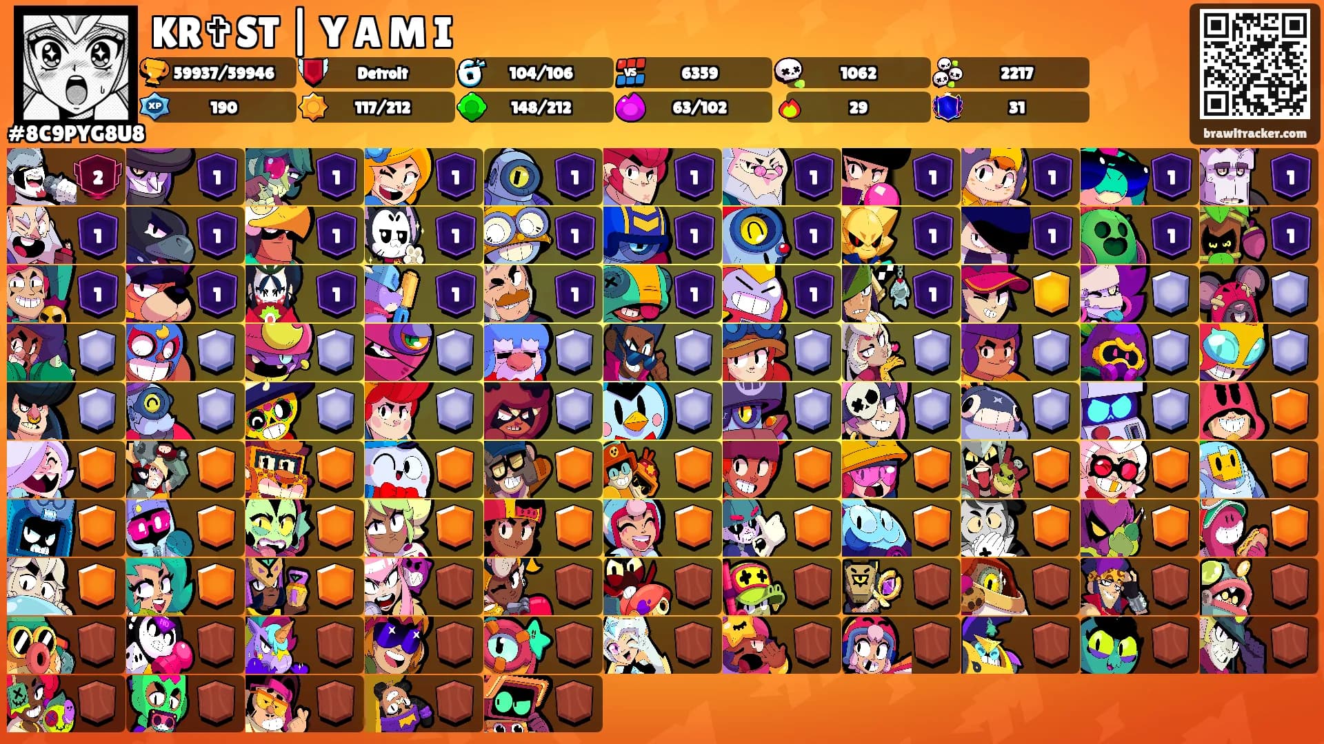 KR✞ST | Y A M I's Ranks