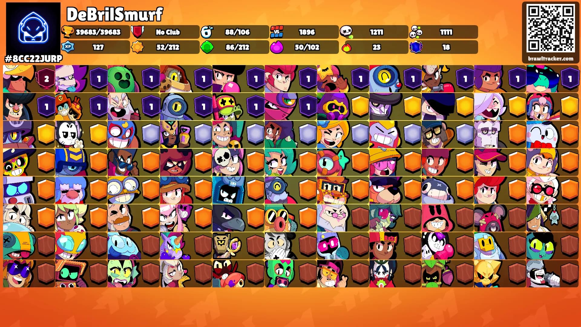 DeBrilSmurf's Ranks