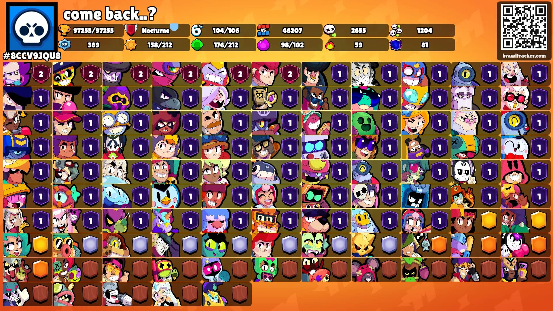 come back..?'s Ranks