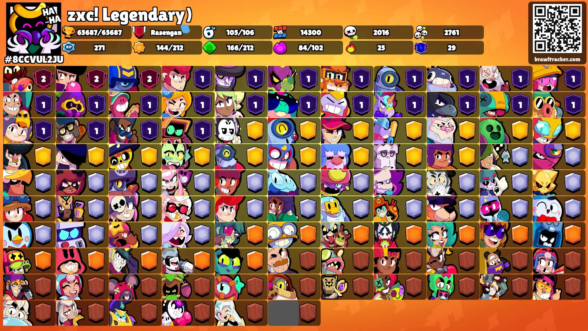 zxc! Legendary)'s Ranks