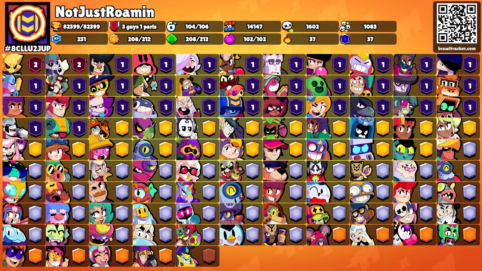 NotJustRoamin's Ranks