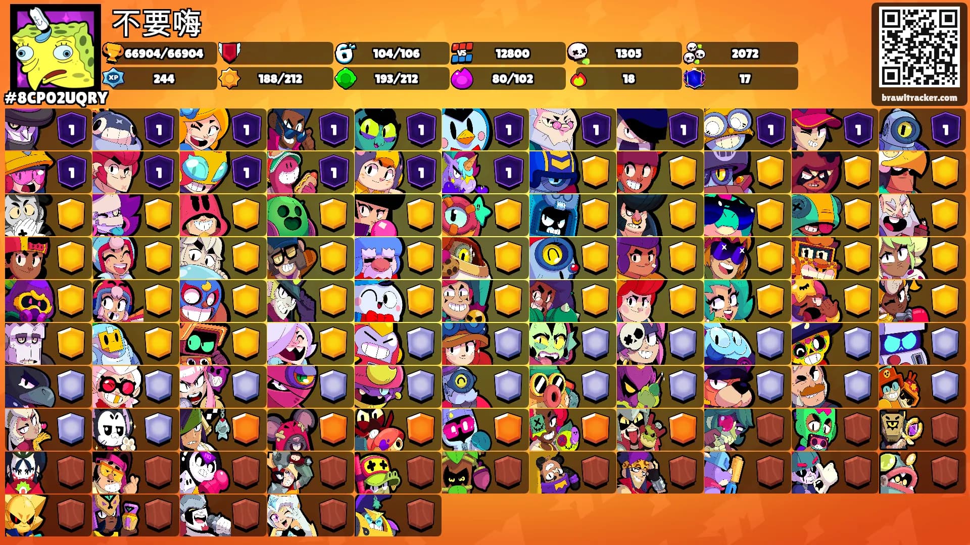 不要嗨's Ranks