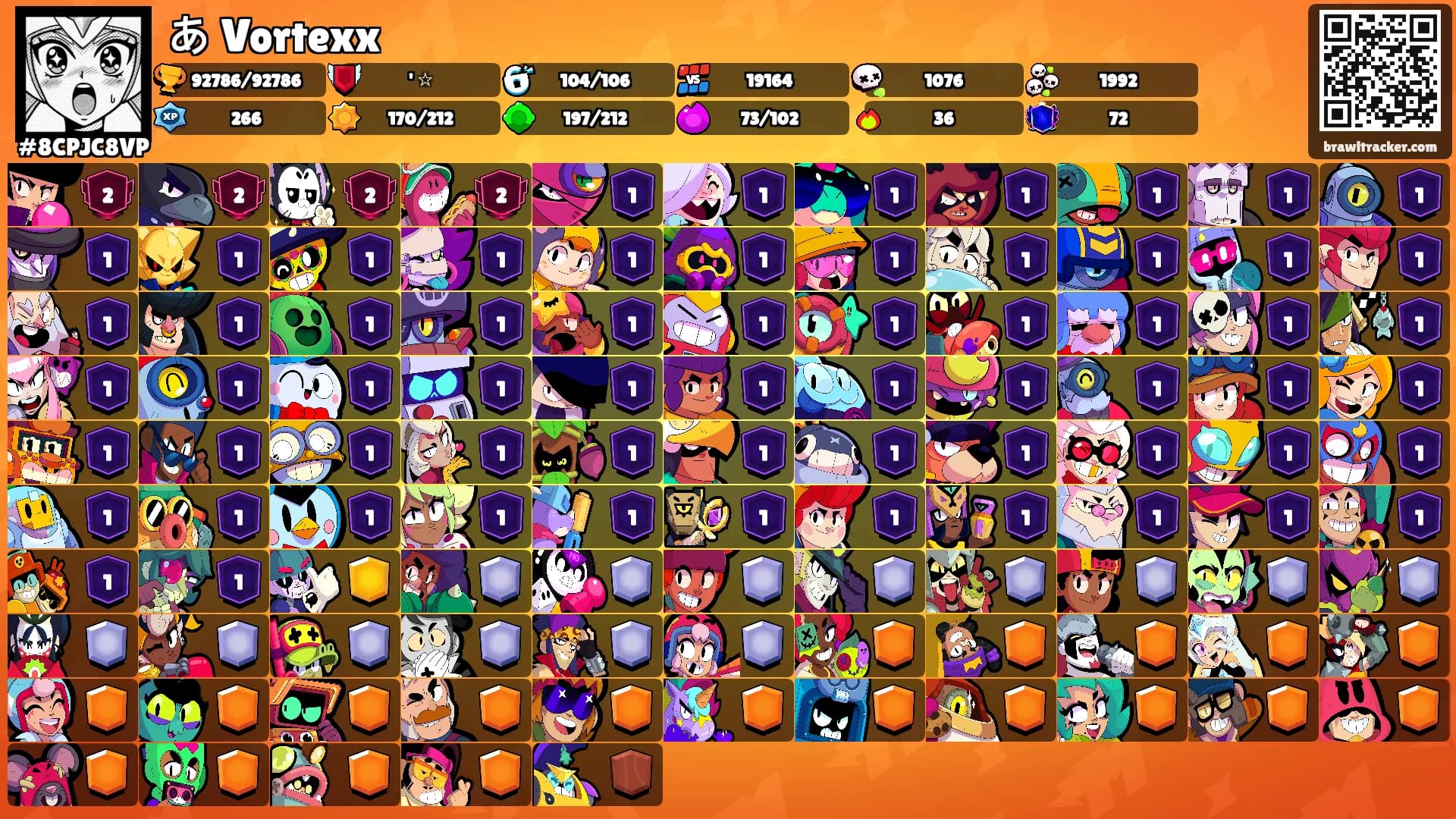 あ Vortexx's Ranks