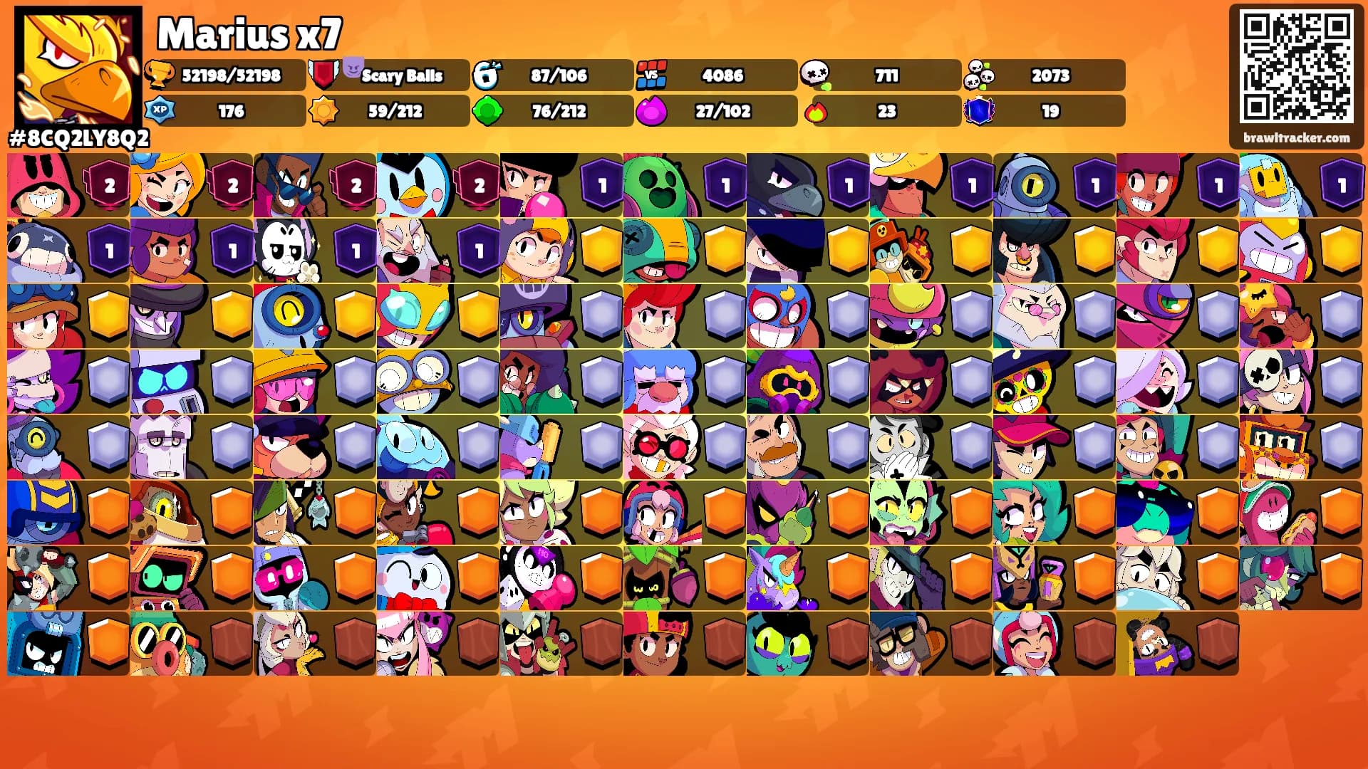 Marius x7's Ranks