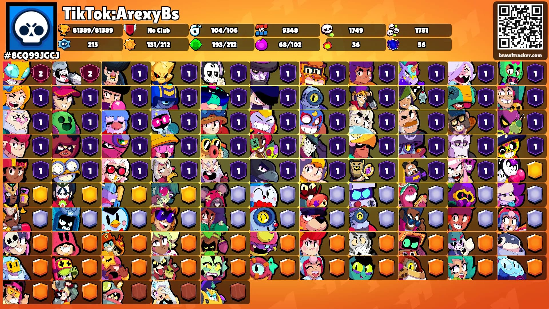 TikTok:ArexyBs's Ranks