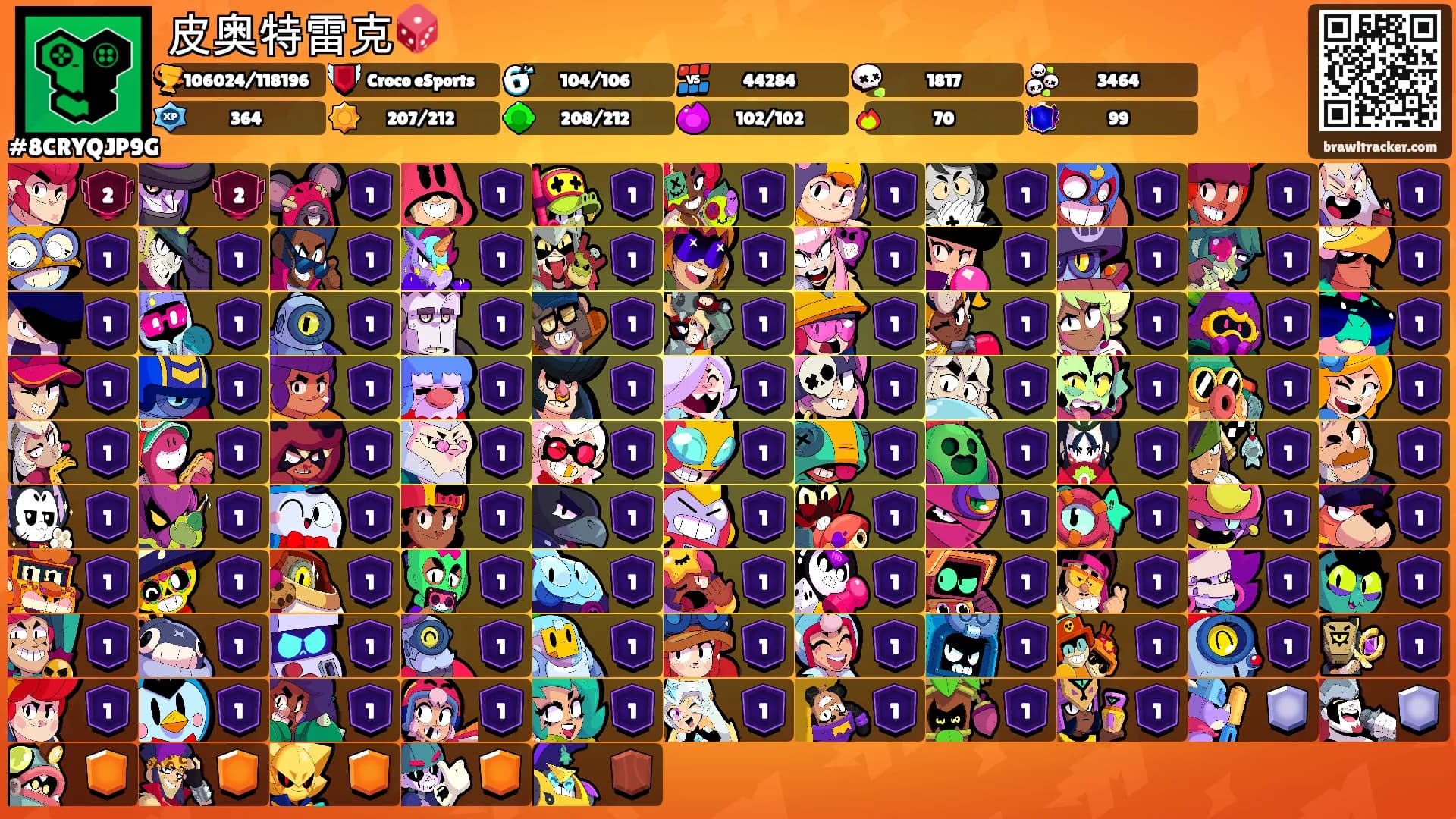 皮奥特雷克🎲's Ranks