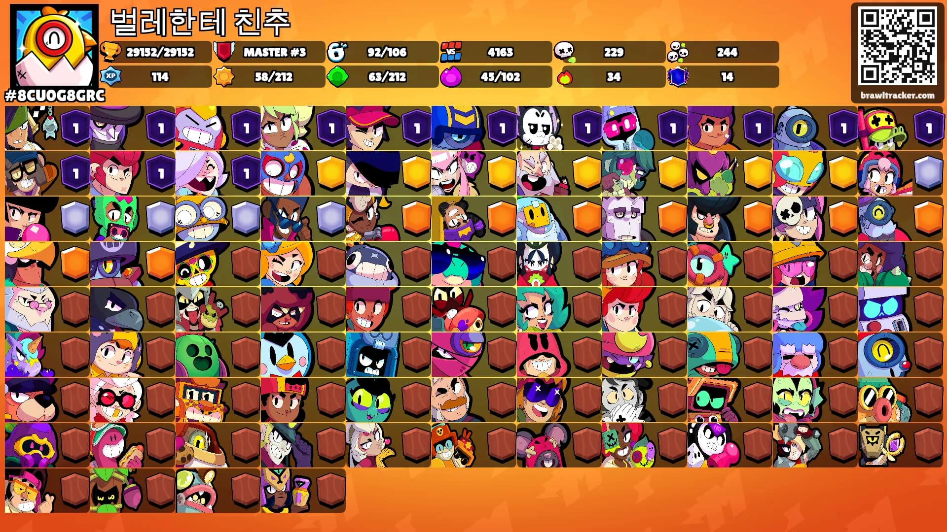 벌레한테 친추's Ranks