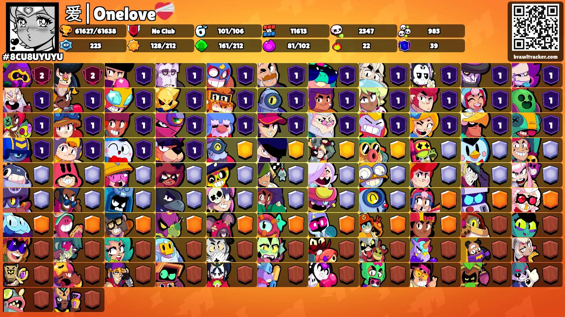 爱|Onelove❤️‍🩹's Ranks
