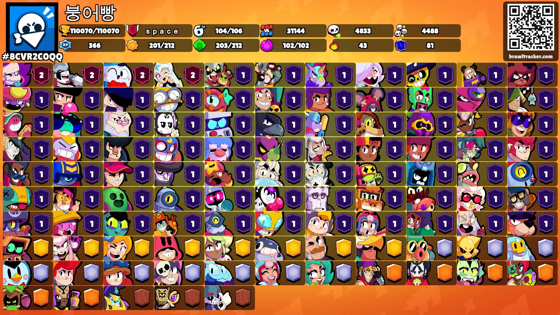 붕어빵's Ranks