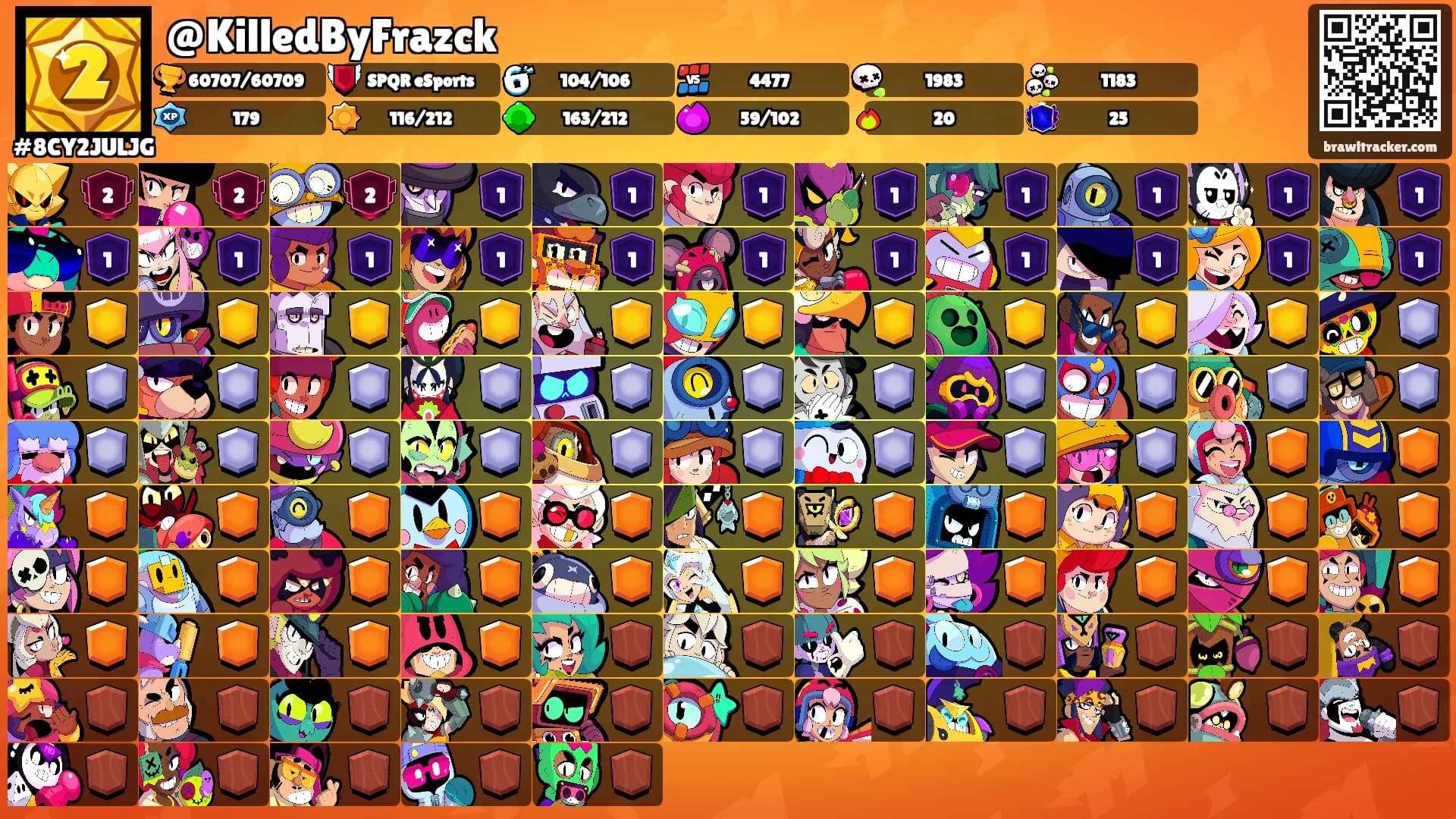 @KilledByFrazck's Ranks