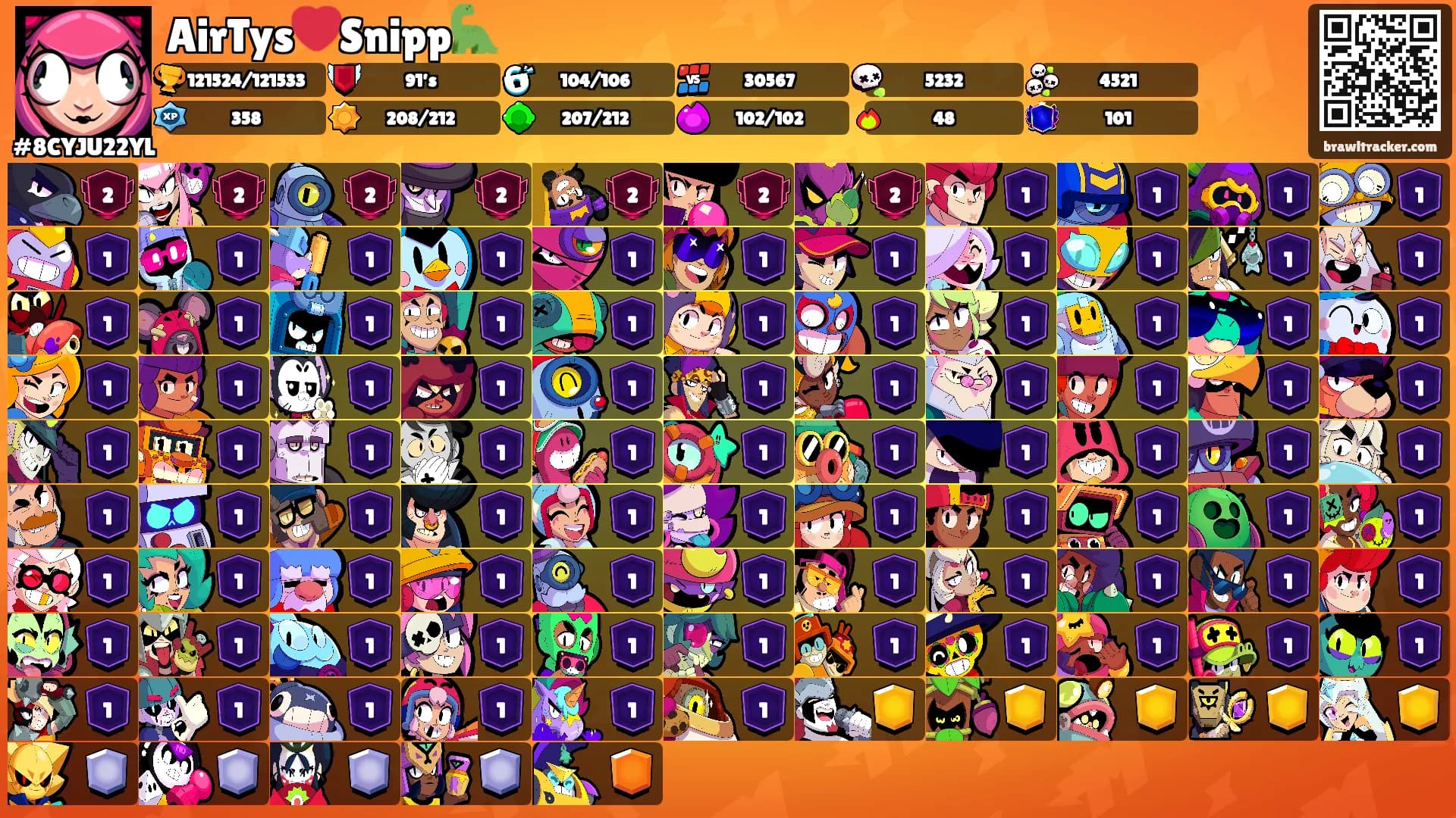 AirTys❤️Snipp🦕's Ranks