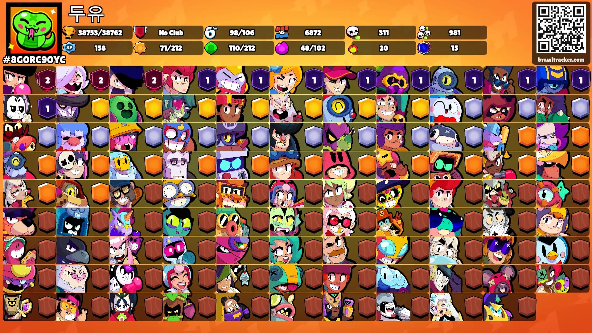 두유's Ranks