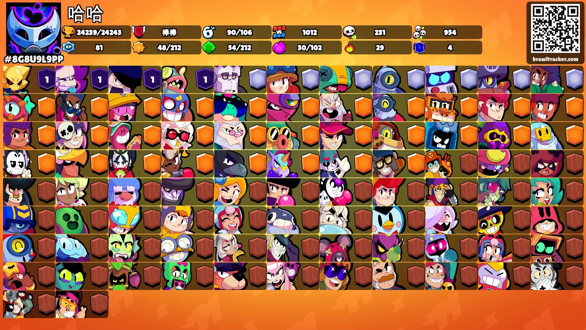 哈哈's Ranks