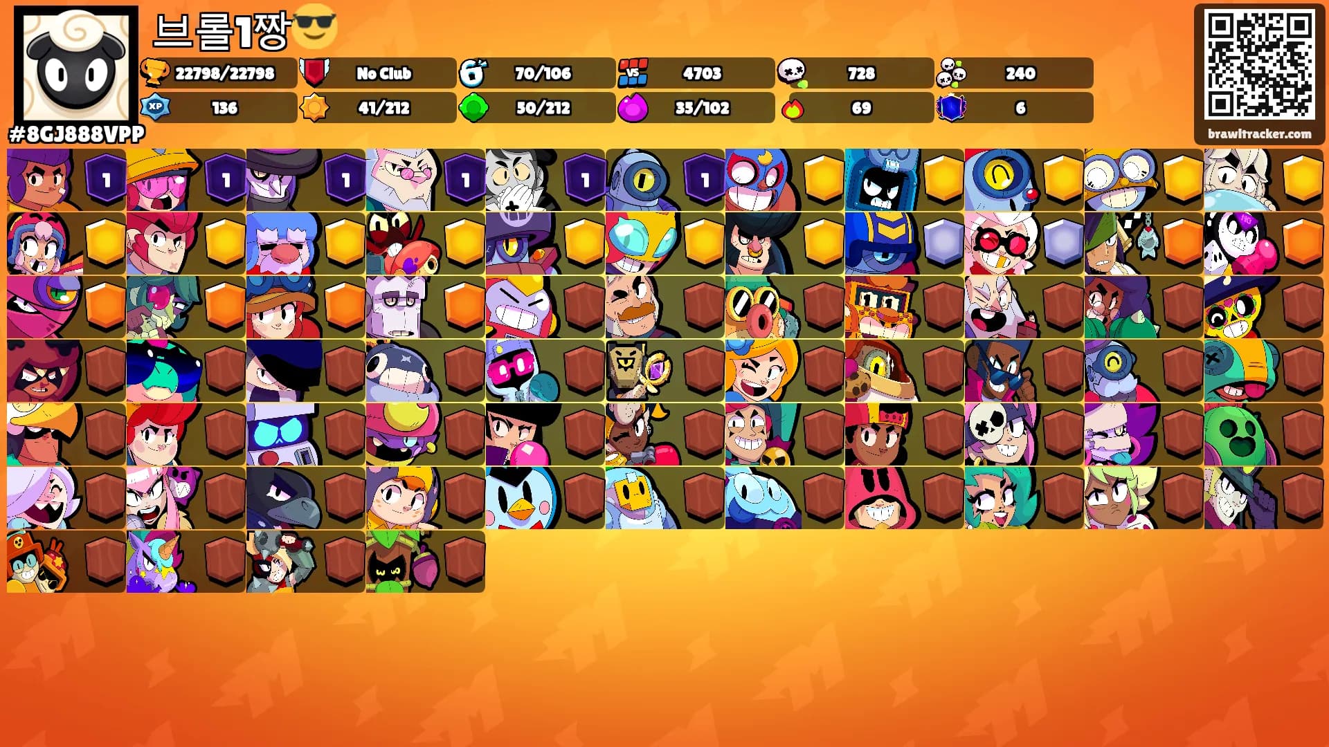 브롤1짱😎's Ranks