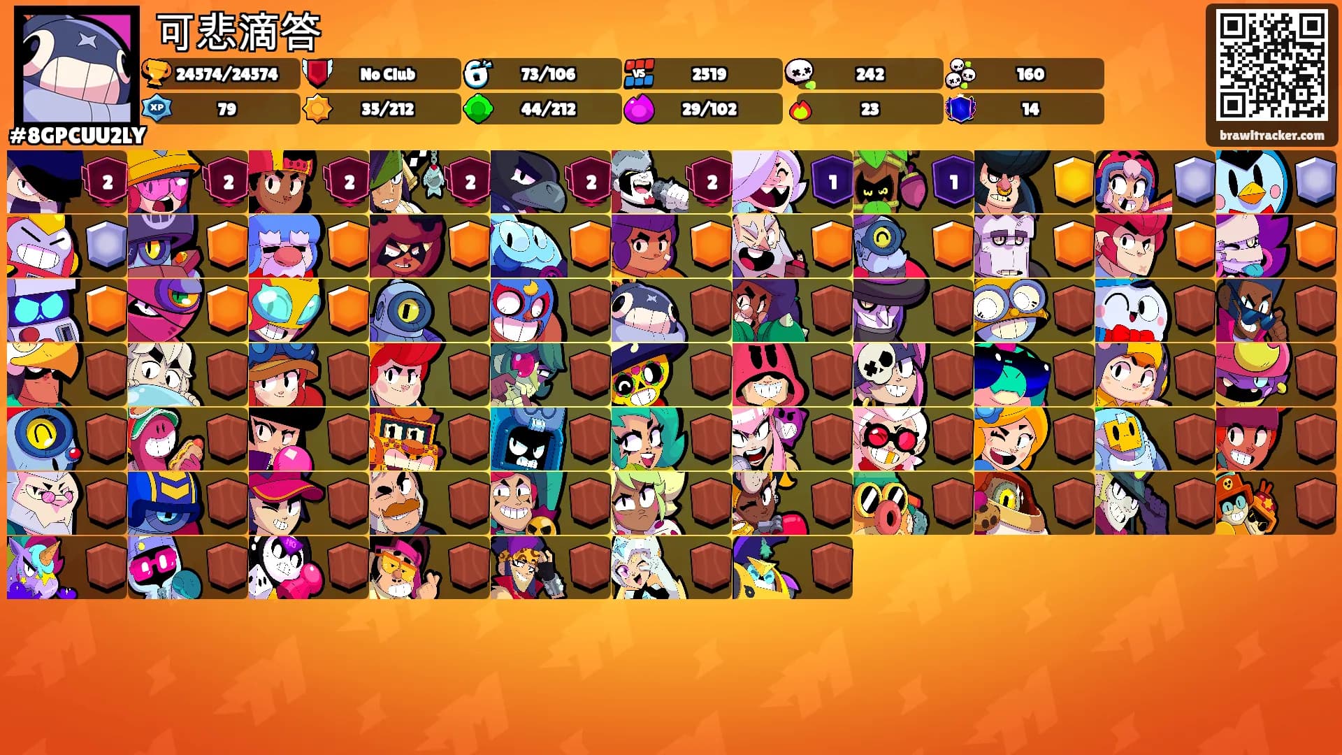 可悲滴答's Ranks