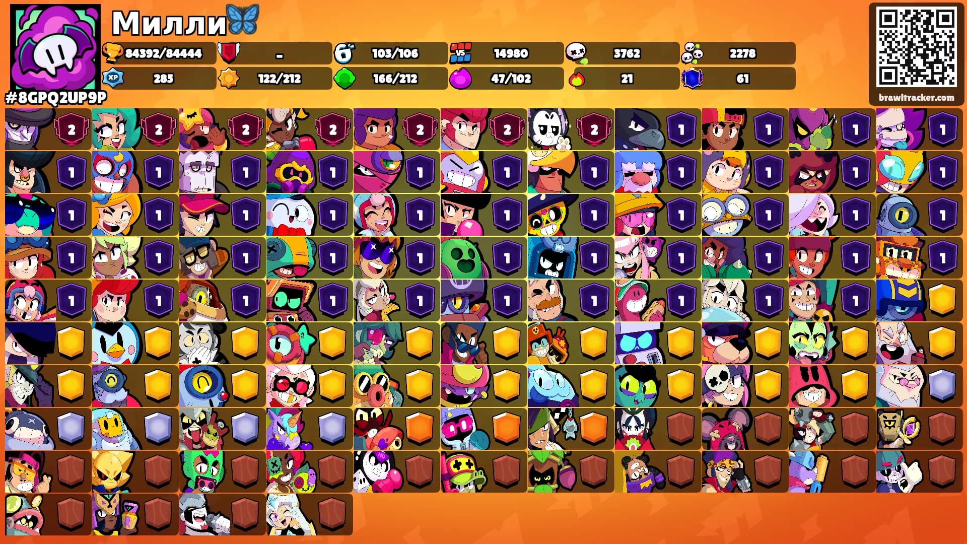 Милли🦋's Ranks