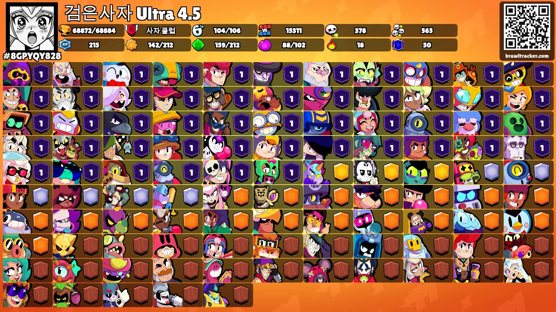 검은사자 Ultra 4.5's Ranks