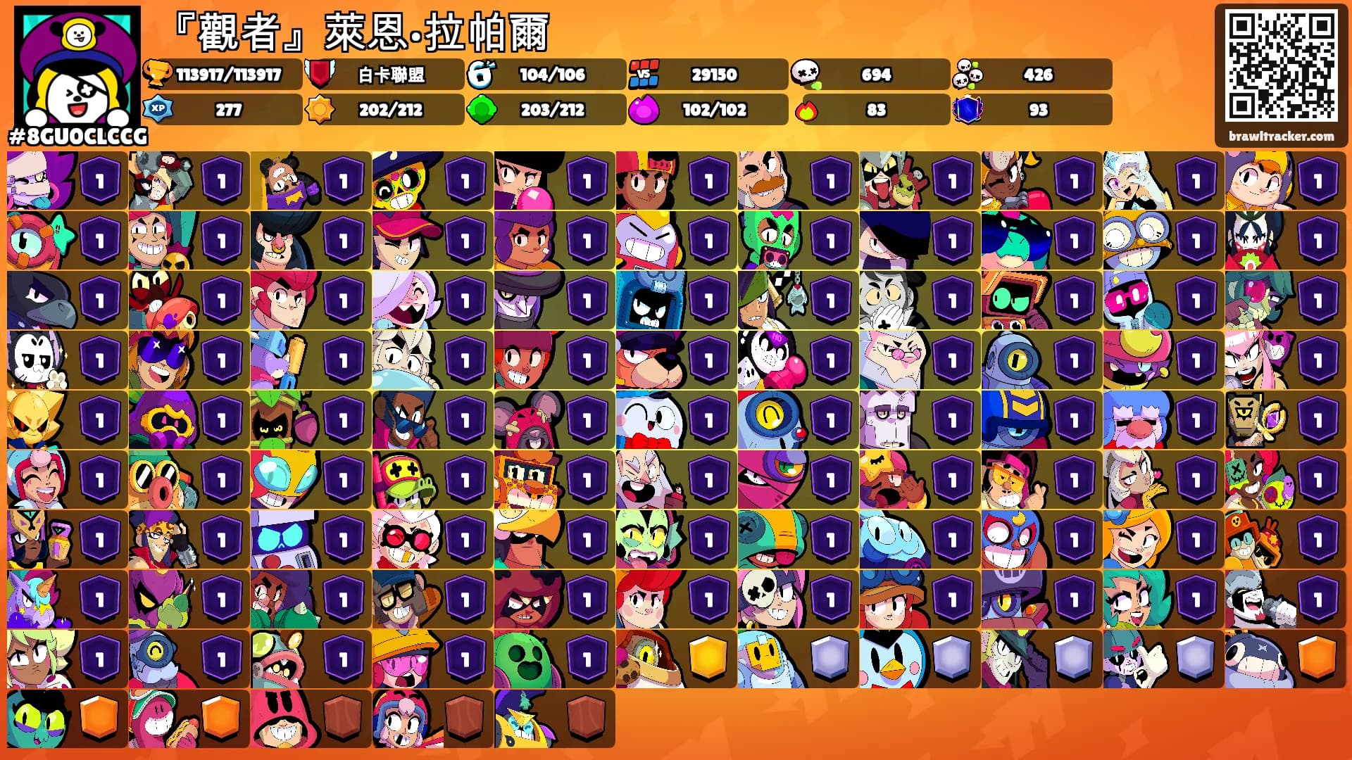 『觀者』萊恩•拉帕爾's Ranks
