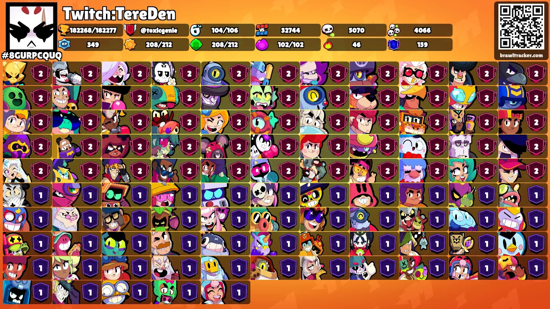 Twitch:TereDen's Ranks