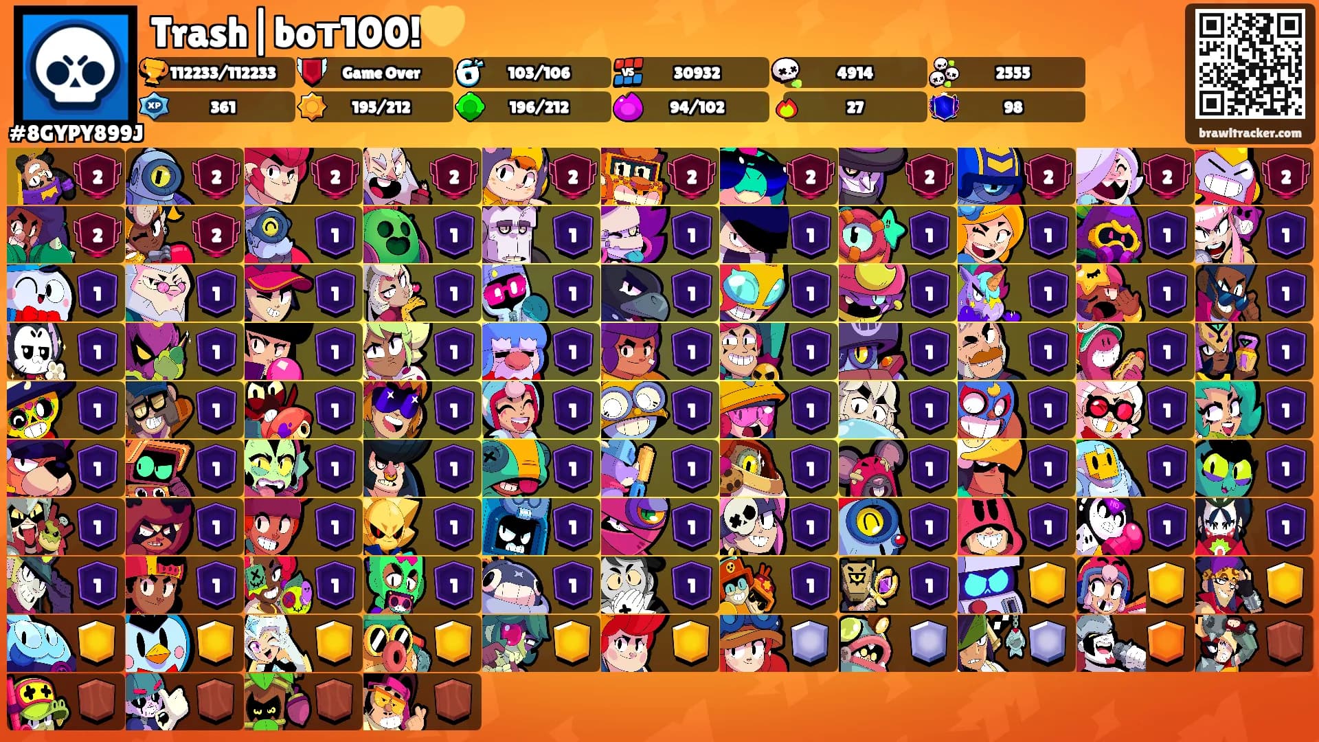 Trash|boт100!💛's Ranks