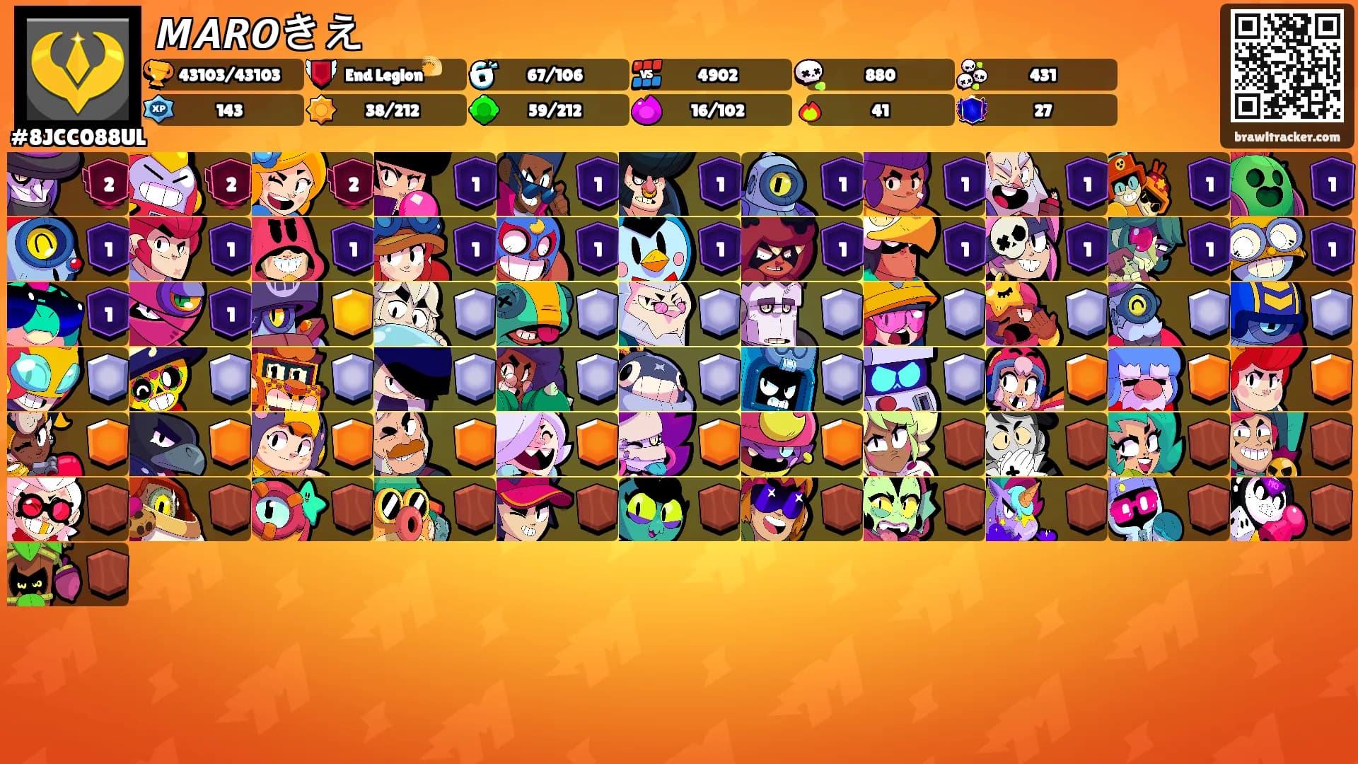 𝙈𝘼𝙍𝙊きえ's Ranks