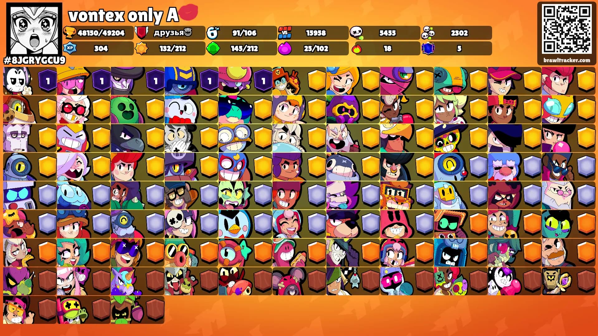 vontex only A💋's Ranks