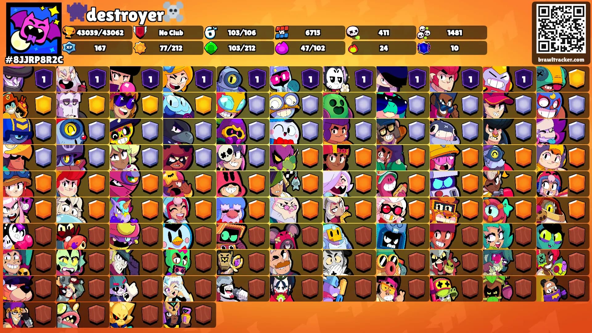 👾destroyer☠️'s Ranks