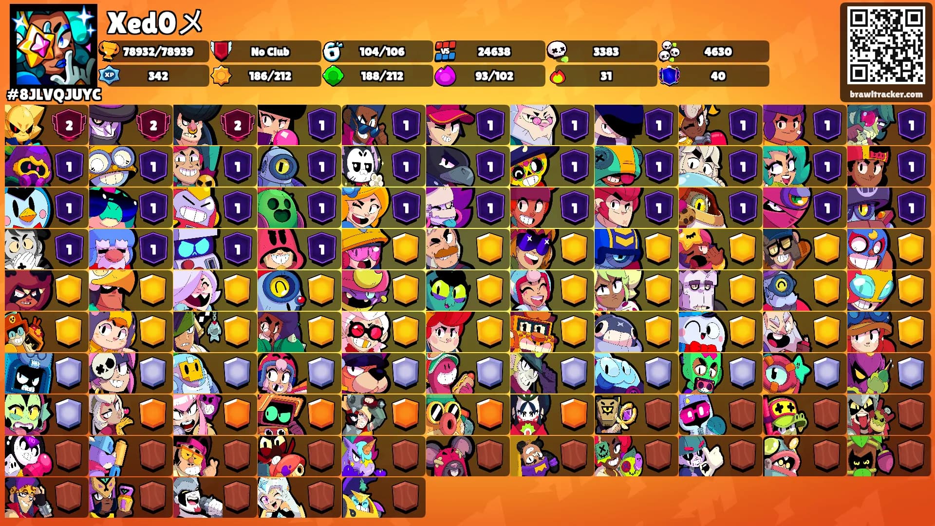 Xed0メ's Ranks