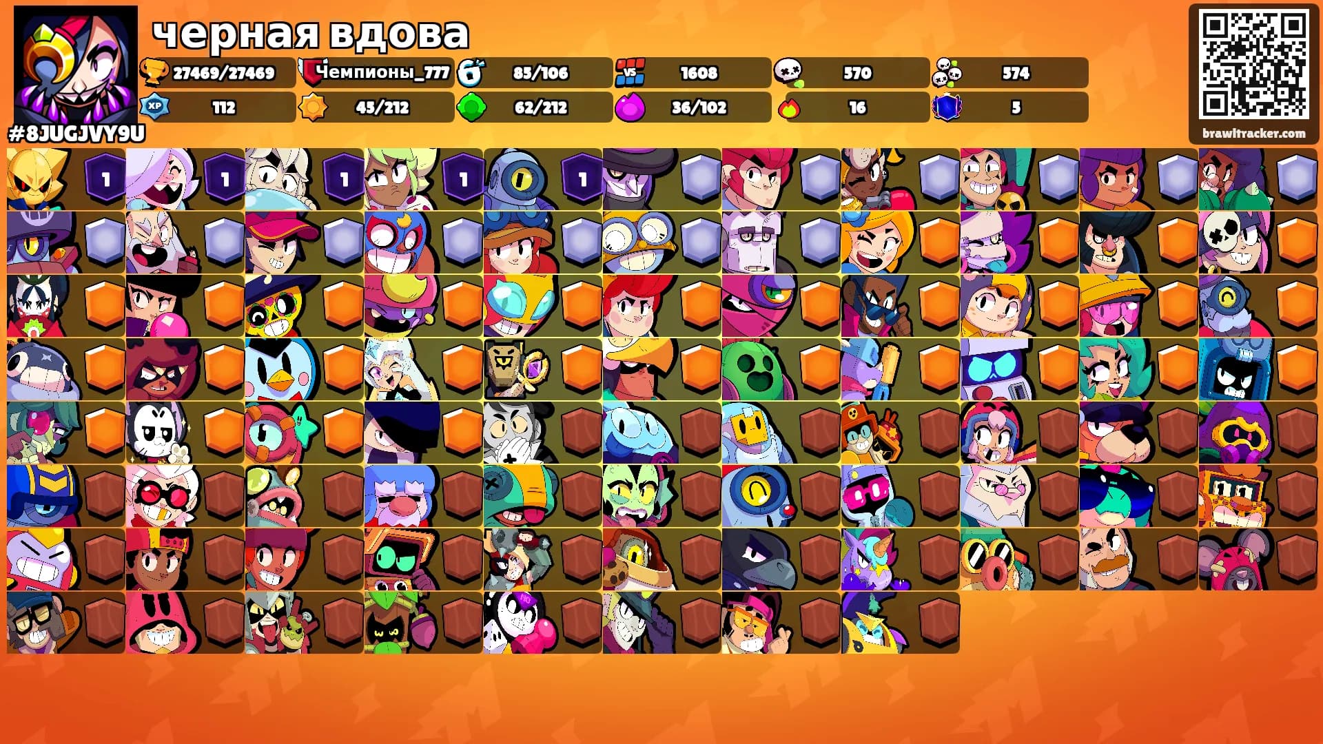 черная вдова's Ranks