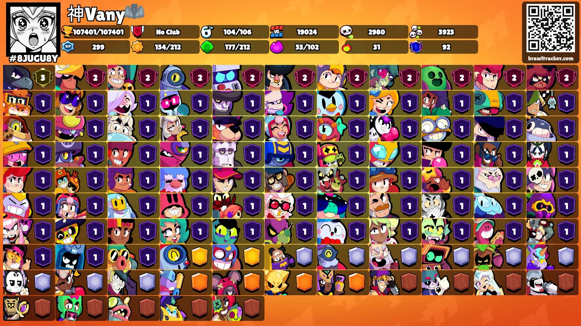 神Vany🦇's Ranks