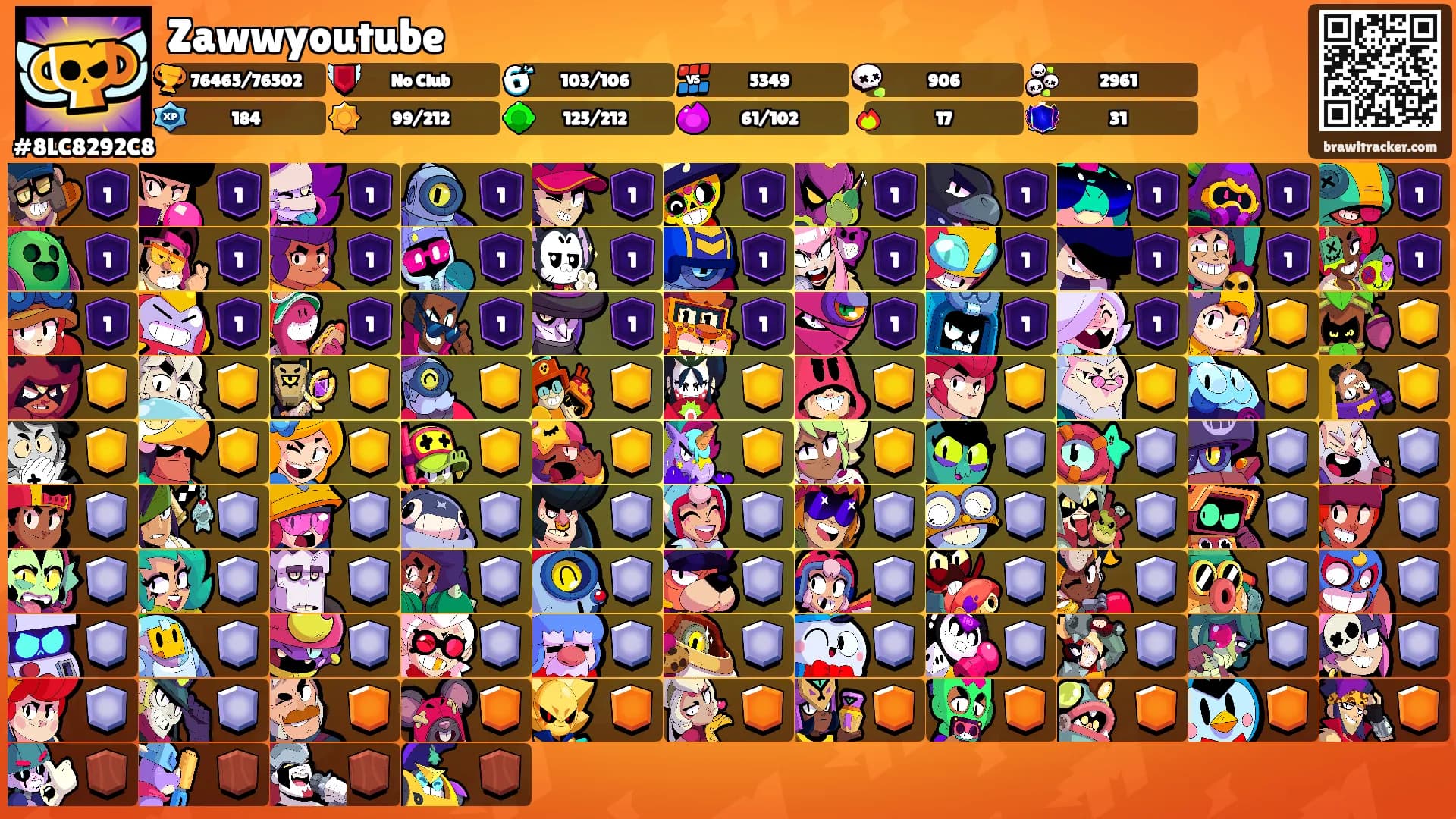 Zawwyoutube's Ranks