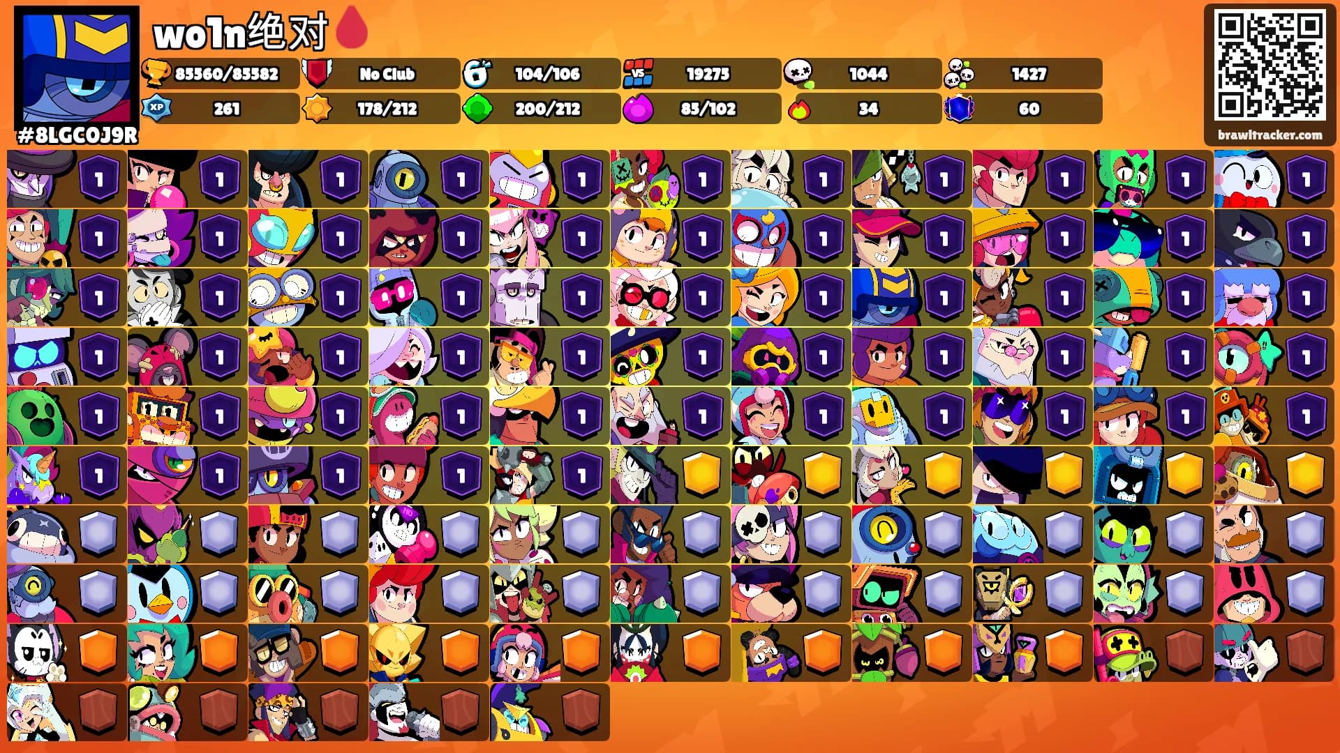 wo1n绝对🩸's Ranks