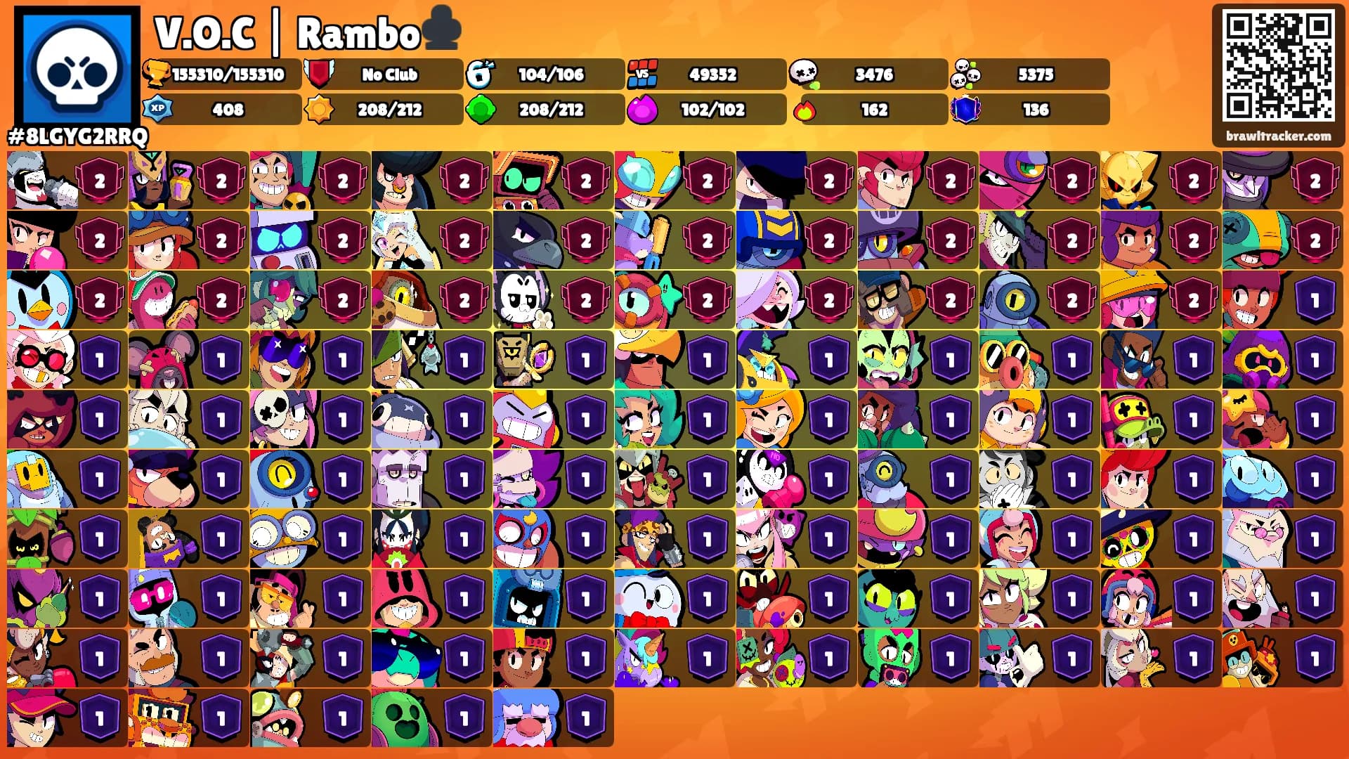 V.O.C | Rambo♣️'s Ranks