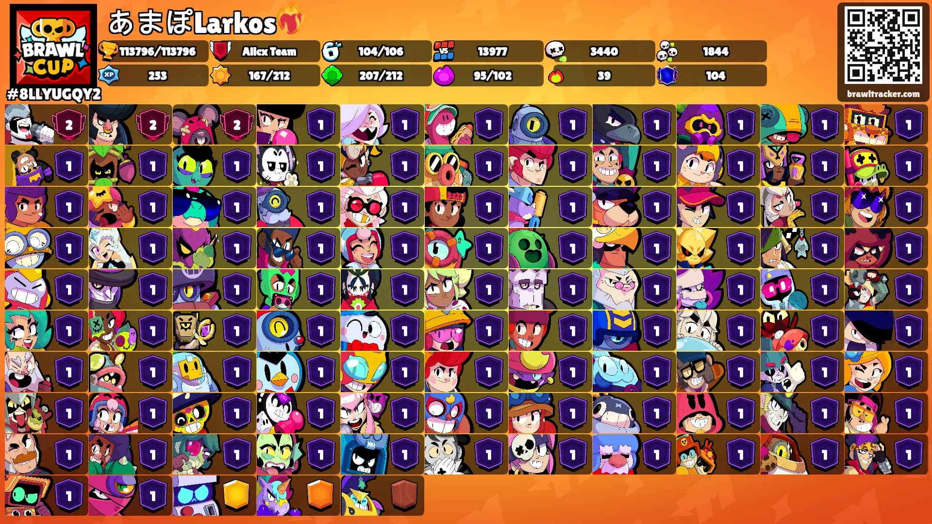 あまぽLarkos❤️‍🔥's Ranks