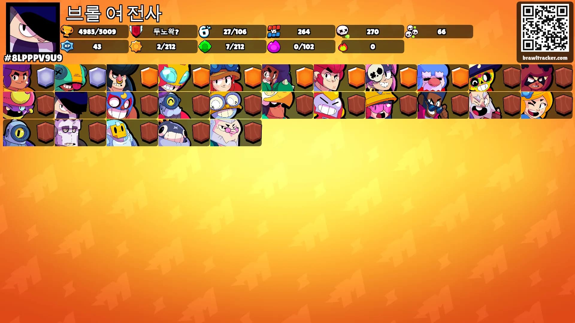 브롤 여 전사's Ranks