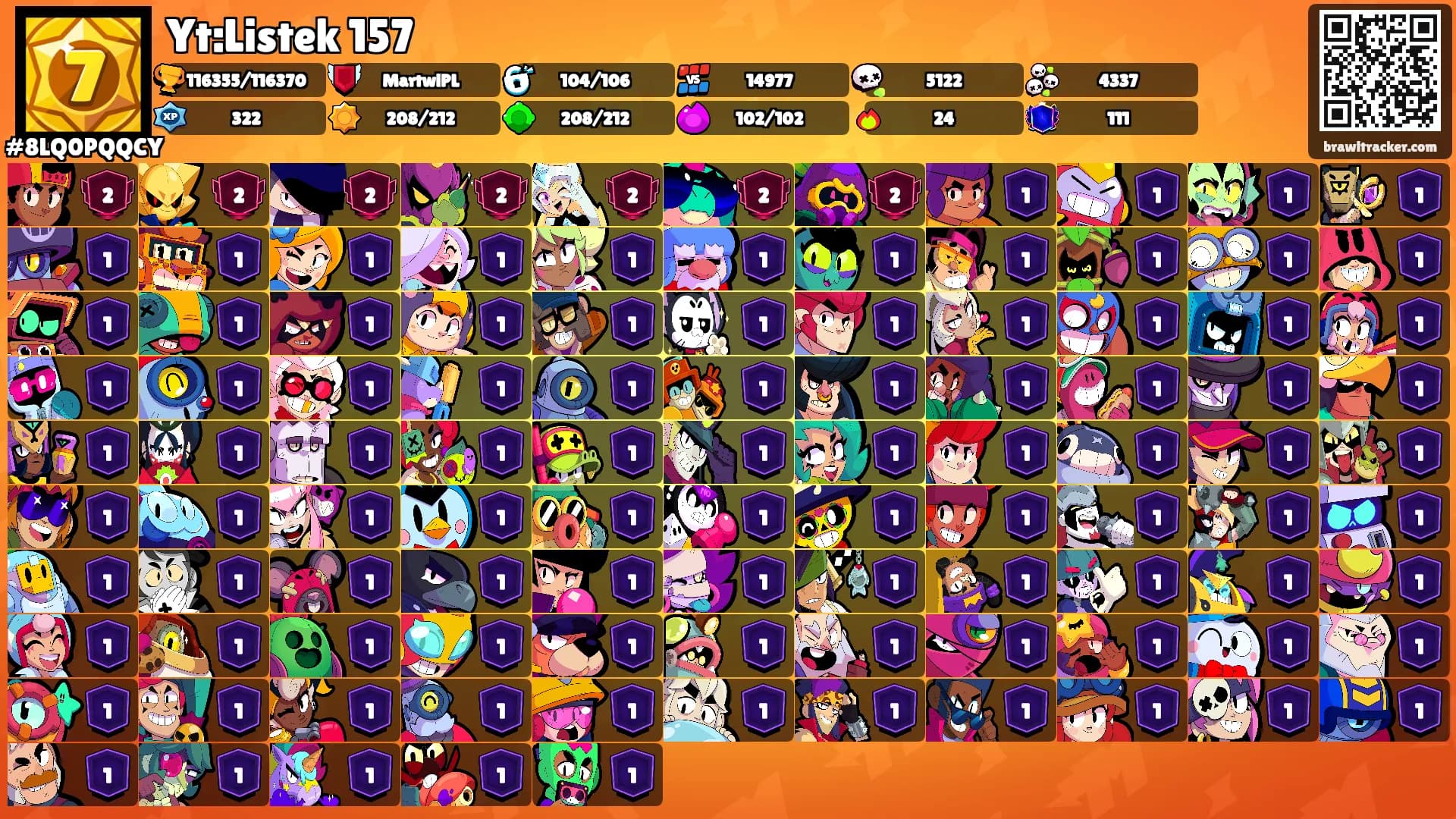 Yt:Listek 157's Ranks