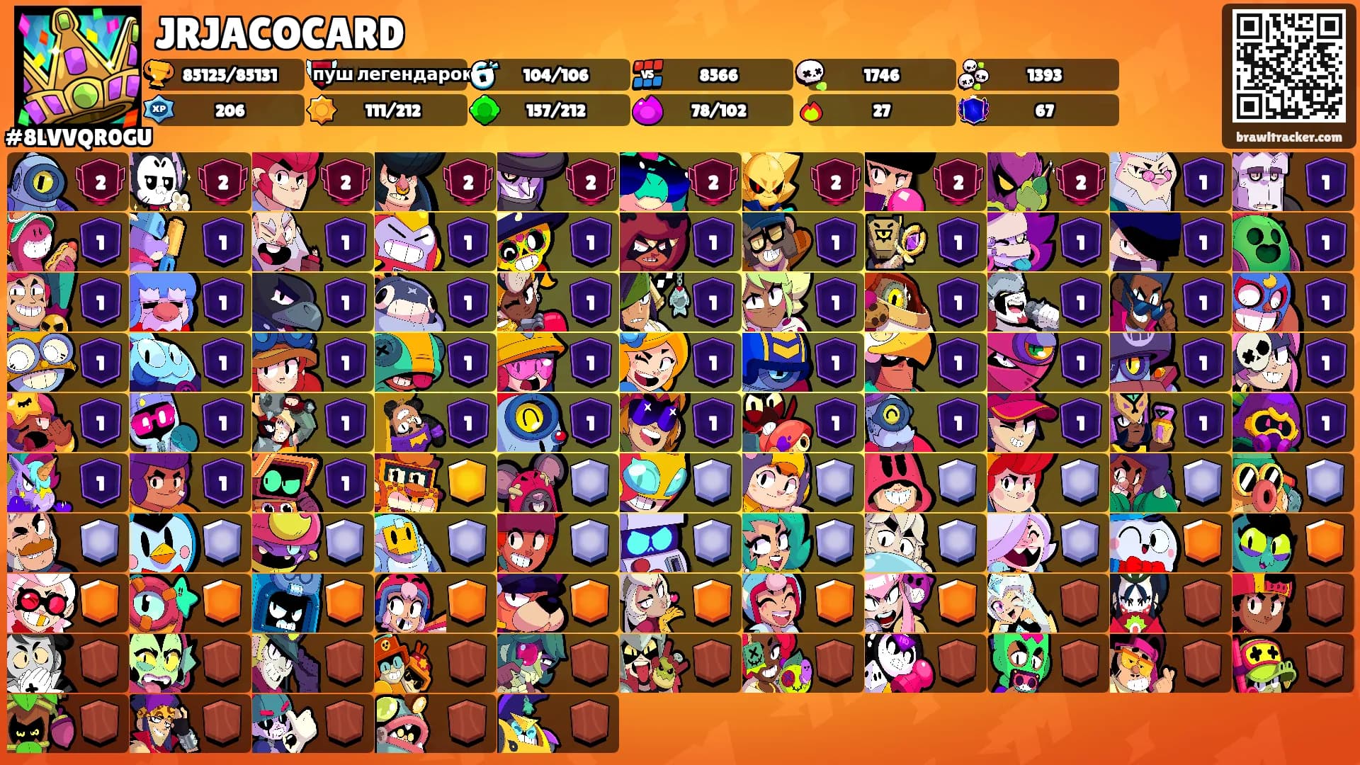 JRJACOCARD's Ranks