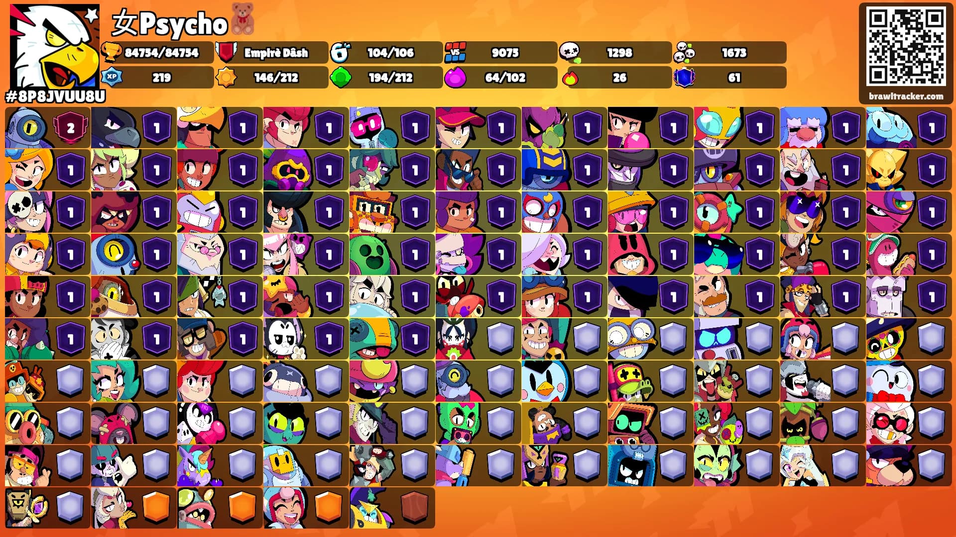 女Psycho🧸's Ranks