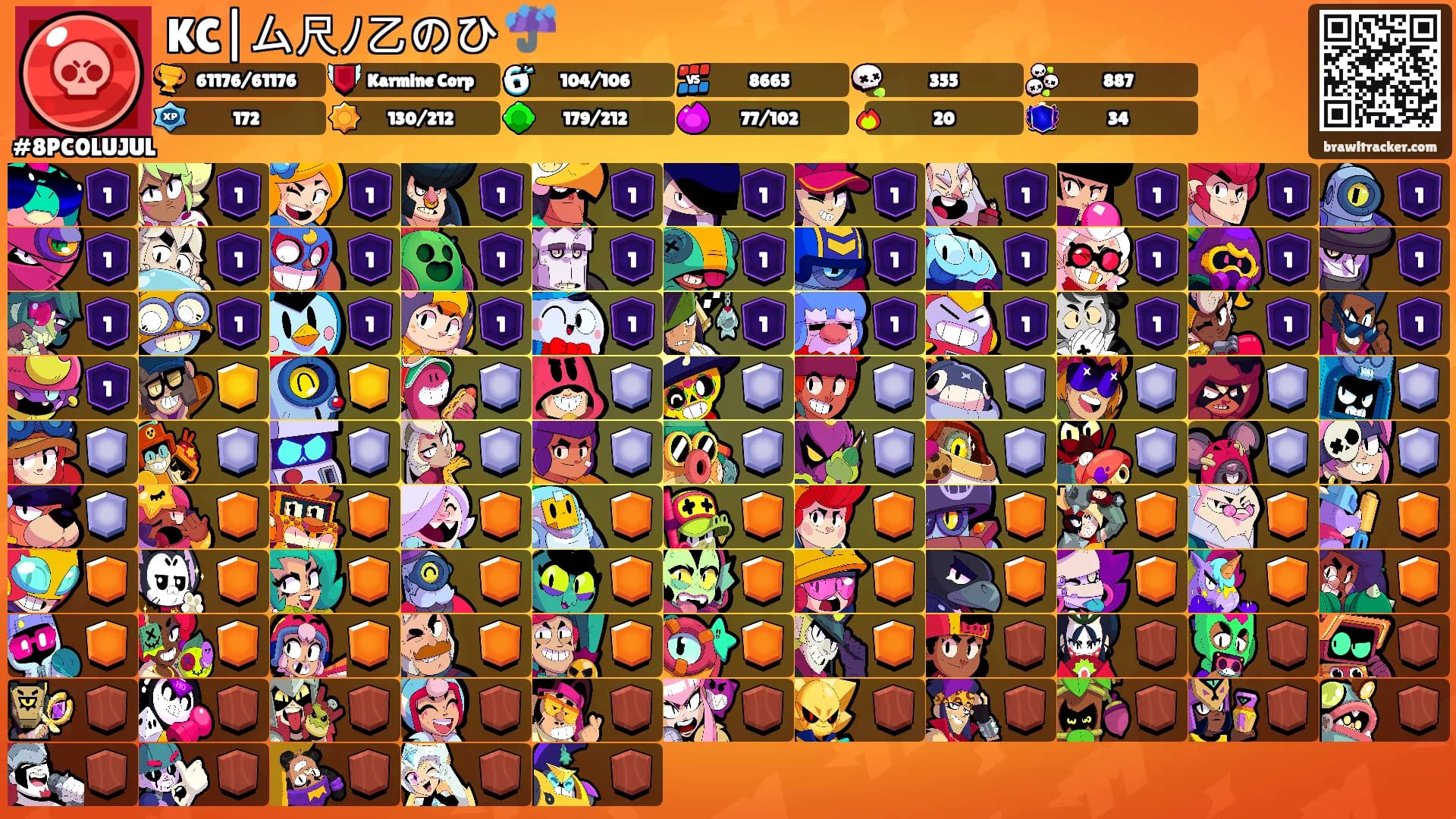 KC|ム尺ﾉ乙のひ ☔️'s Ranks