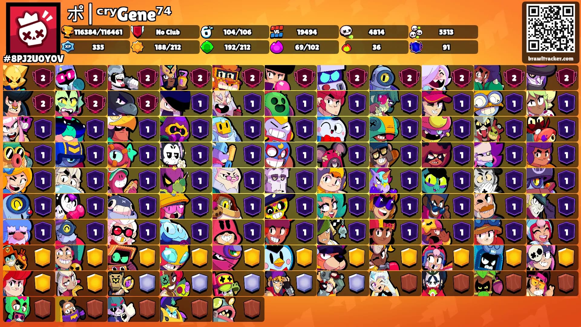 ポ|ᶜʳʸGene⁷⁴'s Ranks