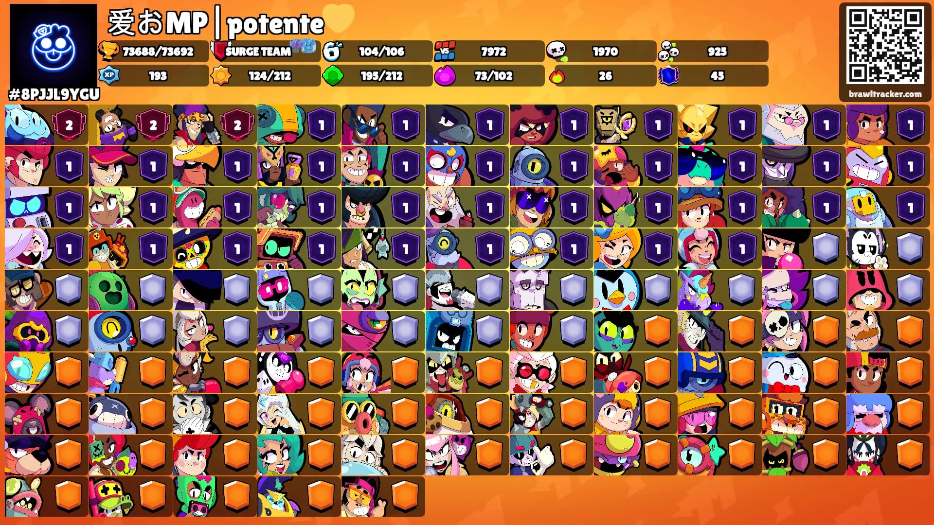 爱おMP|potente💛's Ranks