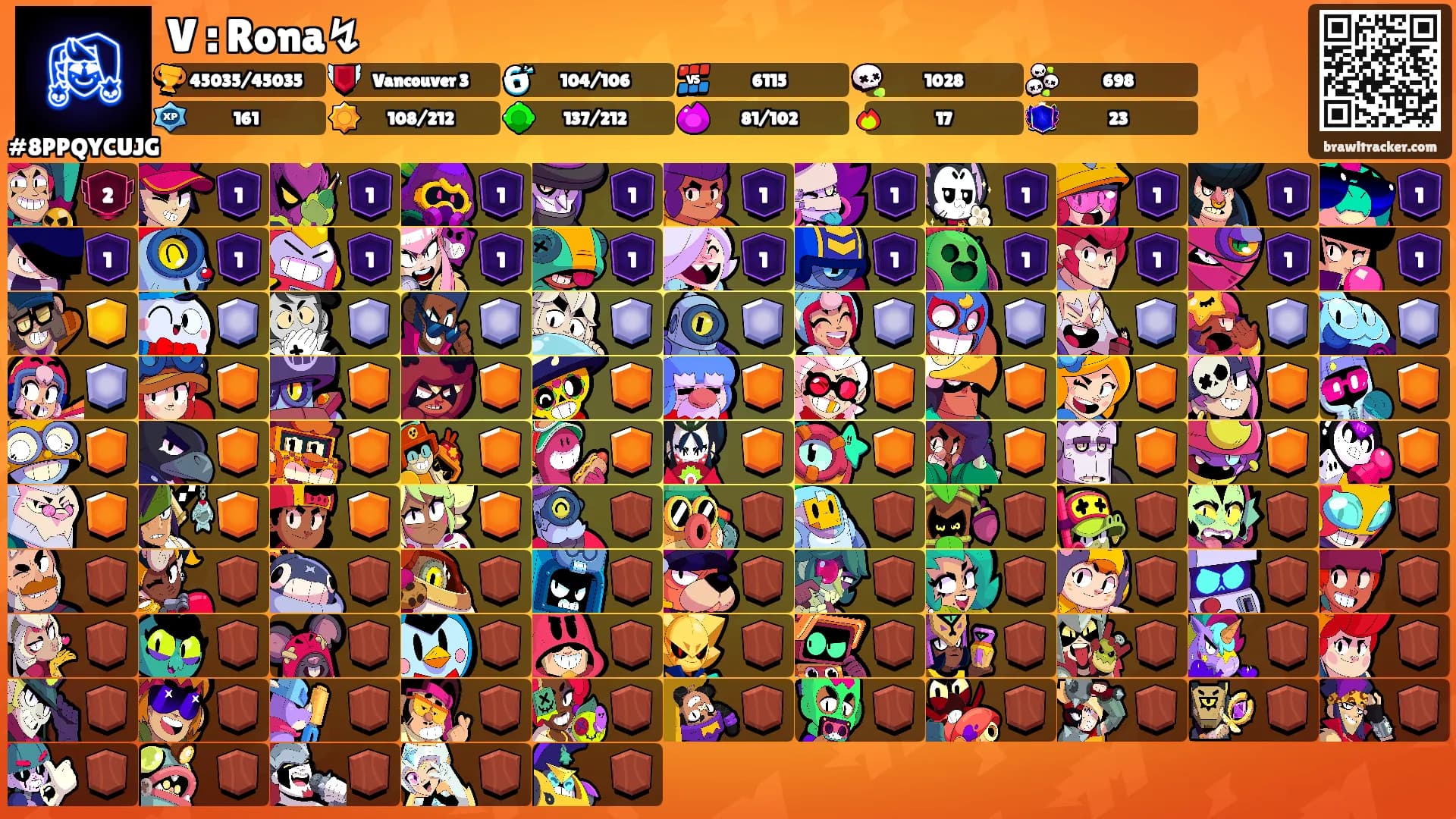 V : Rona↯'s Ranks